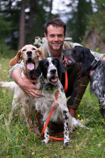 Andrea Cavaglià and his setters love for hunting