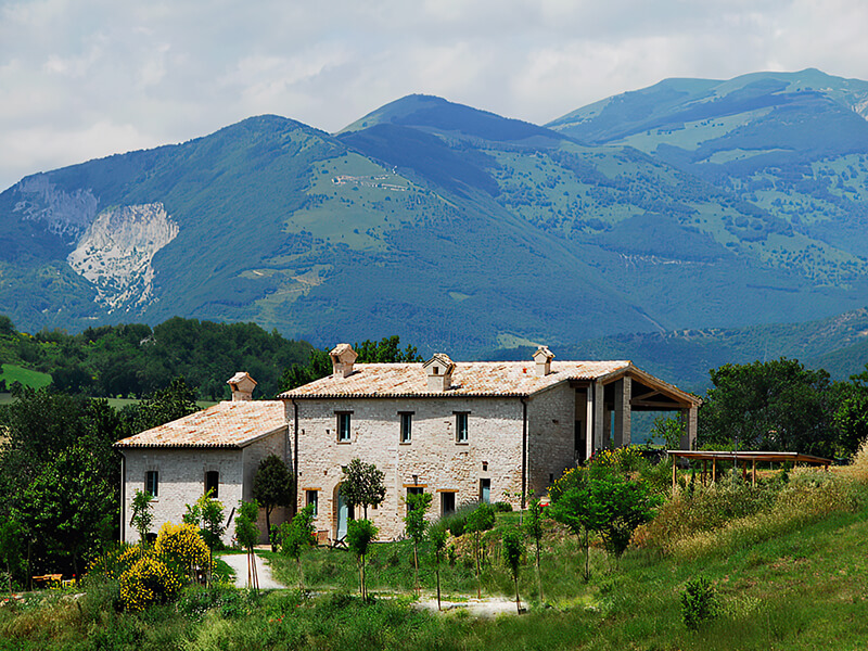 The hunting lodge in the middle of the hunting estate in San Fiorano Italy
