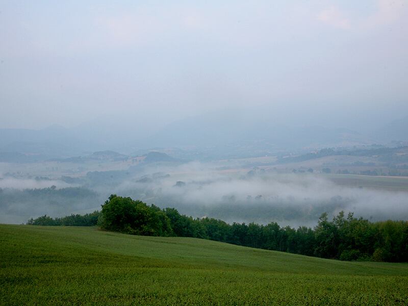 stunning landscapes in San Fiorano during hunt