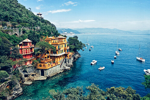 Villa Mondadori one of the most beautiful villas in the world in the gulf of Portofino