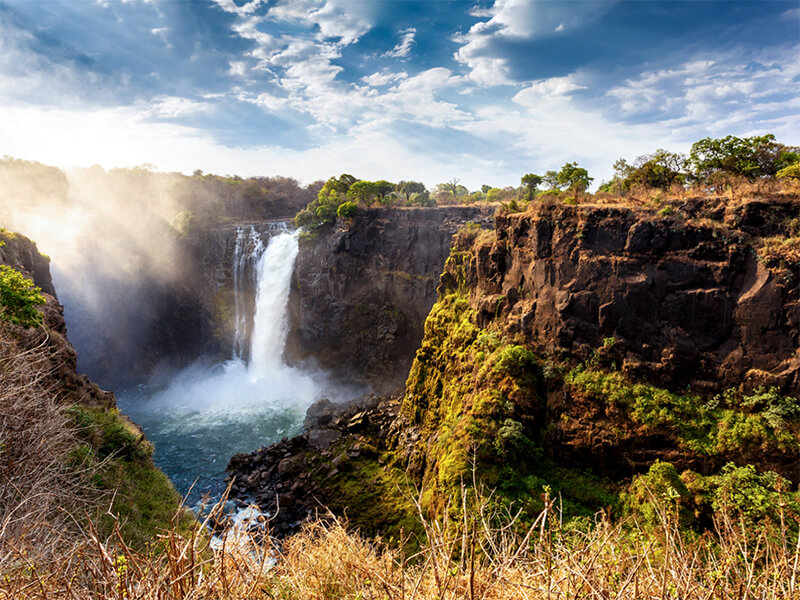 Victoria falls in Zimbabwe Montefeltro