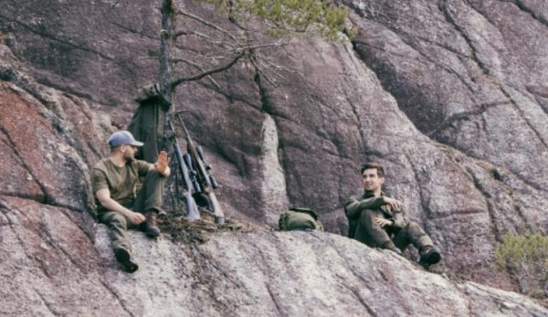 Hunters chasing chamois with Sako rifles