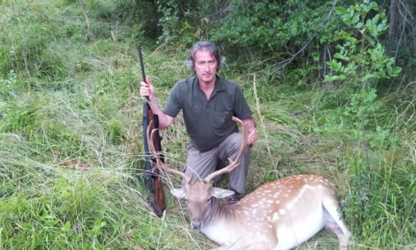Fallow deer tropy Montefeltro hunting in Italy