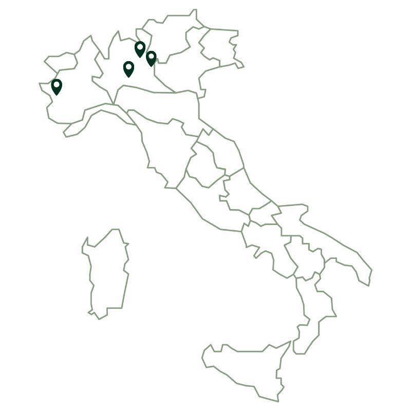 mappa Rivalta, Rivergaro, Brescia, and Milan