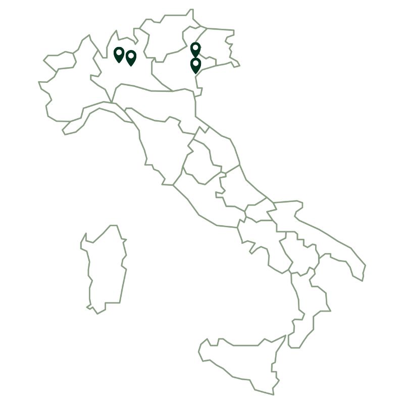 mappa Venetian Valleys (Valle Pierimpiè), Venice, Brescia, and Milan