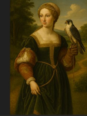 woman-practising-falconry-during-the-reinassance